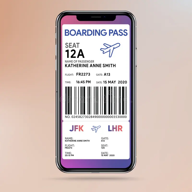  A flight booking confirmation showing the PNR number.